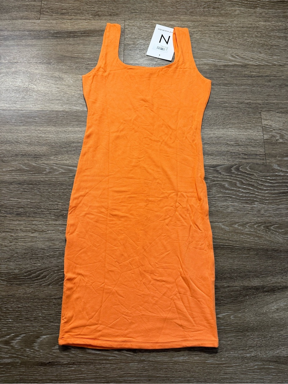 Naked Wardrobe NW Sculpt Tank Mini Dress Orange - Picture 4 of 6